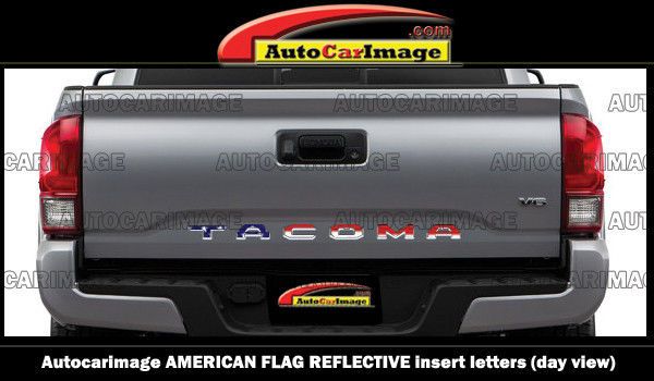 tundra tailgate letters american flag
